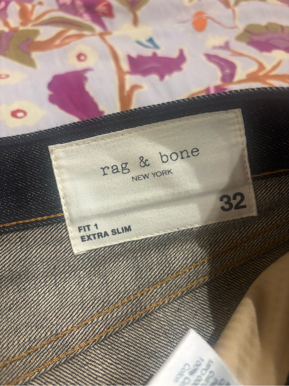rag & bone Men's Extra Slim Jeans in Dark Indigo